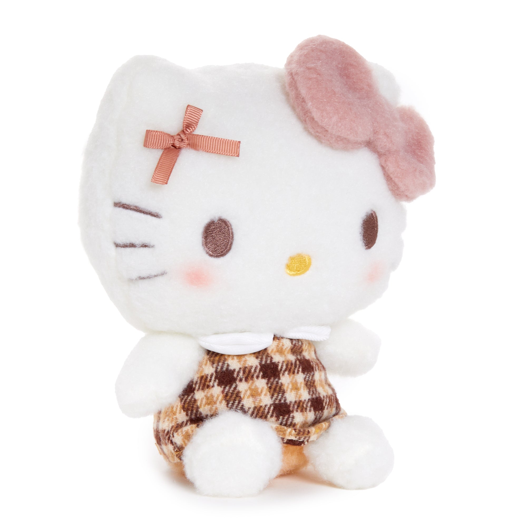 Hello Kitty 7" Plush (Mocha Check Series) Plush NAKAJIMA CORPORATION   