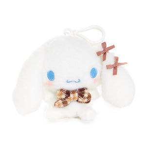 Cinnamoroll Mascot Clip (Mocha Check Series) Plush NAKAJIMA CORPORATION   