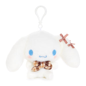 Cinnamoroll Mascot Clip (Mocha Check Series) Plush NAKAJIMA CORPORATION   