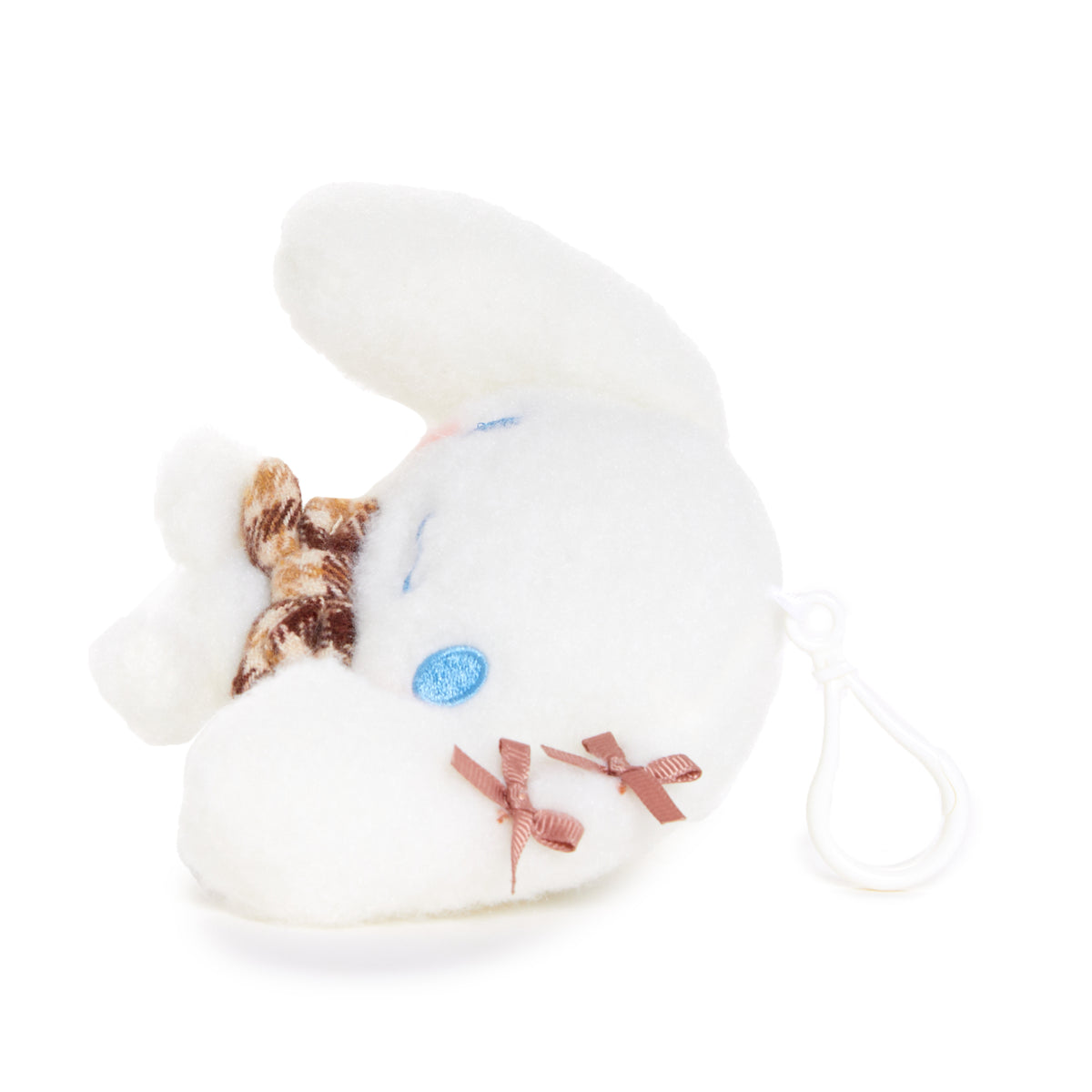 Cinnamoroll Mascot Clip (Mocha Check Series) Plush NAKAJIMA CORPORATION   