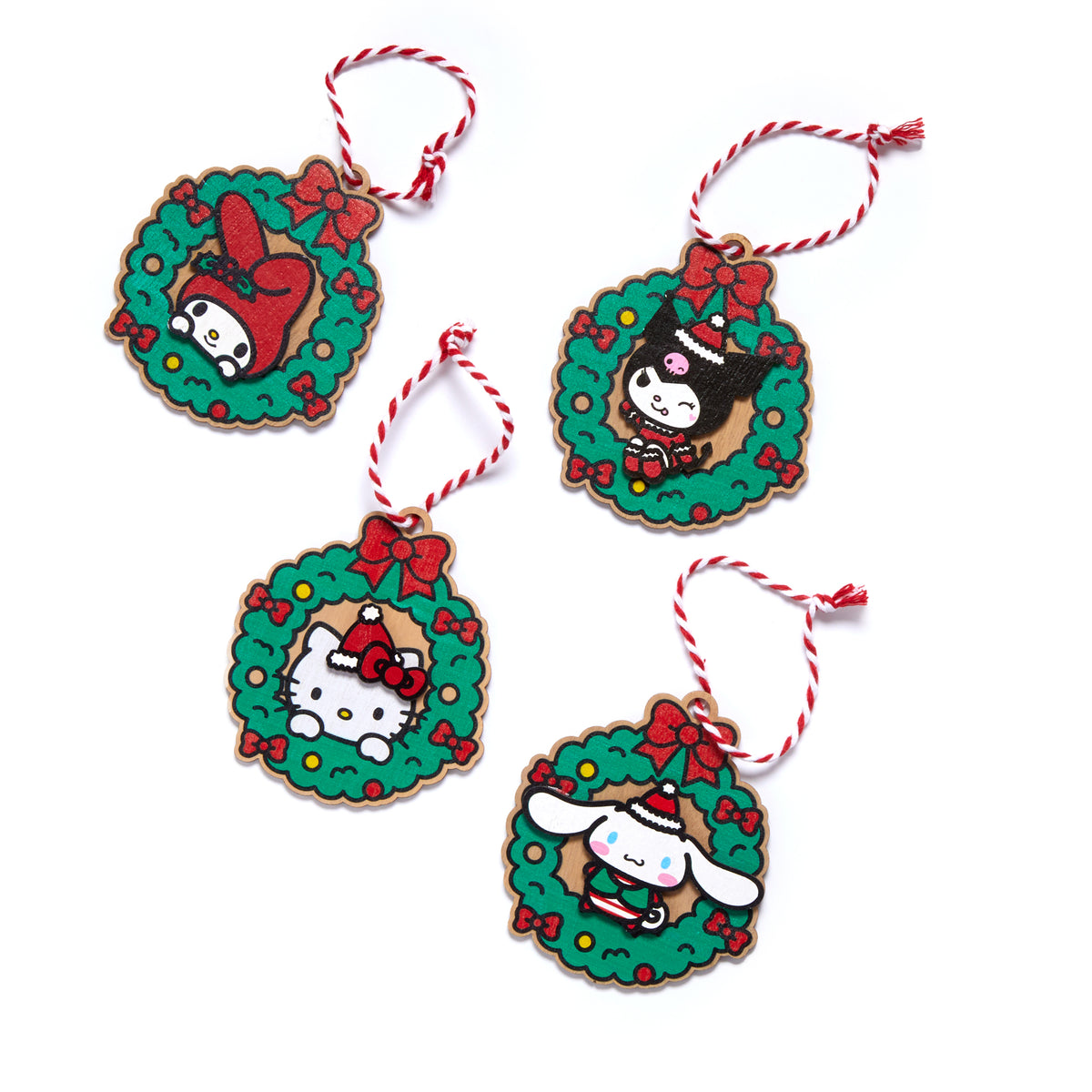 Hello Kitty and Friends 2024 12-Pc Ornament Set Seasonal ENESCO LLC   