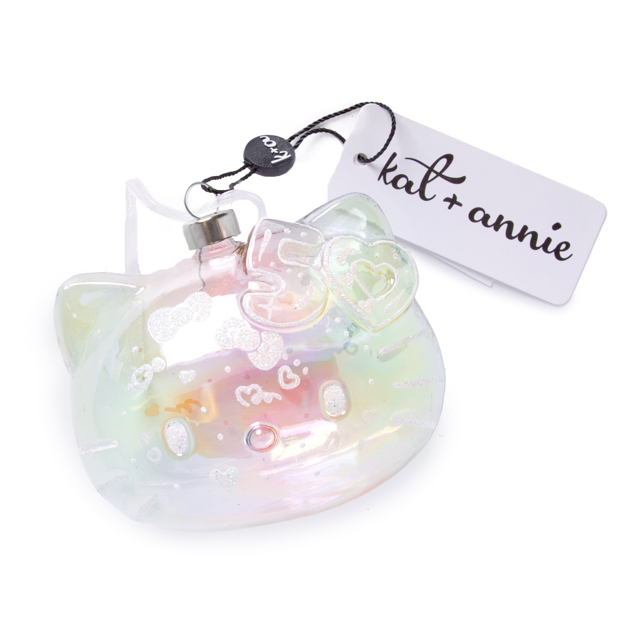 Hello Kitty x Kat + Annie Glass Ornament (50th Anniv.) Seasonal RAUCH BRANDS   