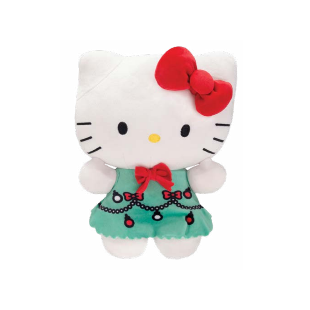 Hello Kitty 10&quot; Holiday Dress Plush Plush FIESTA   