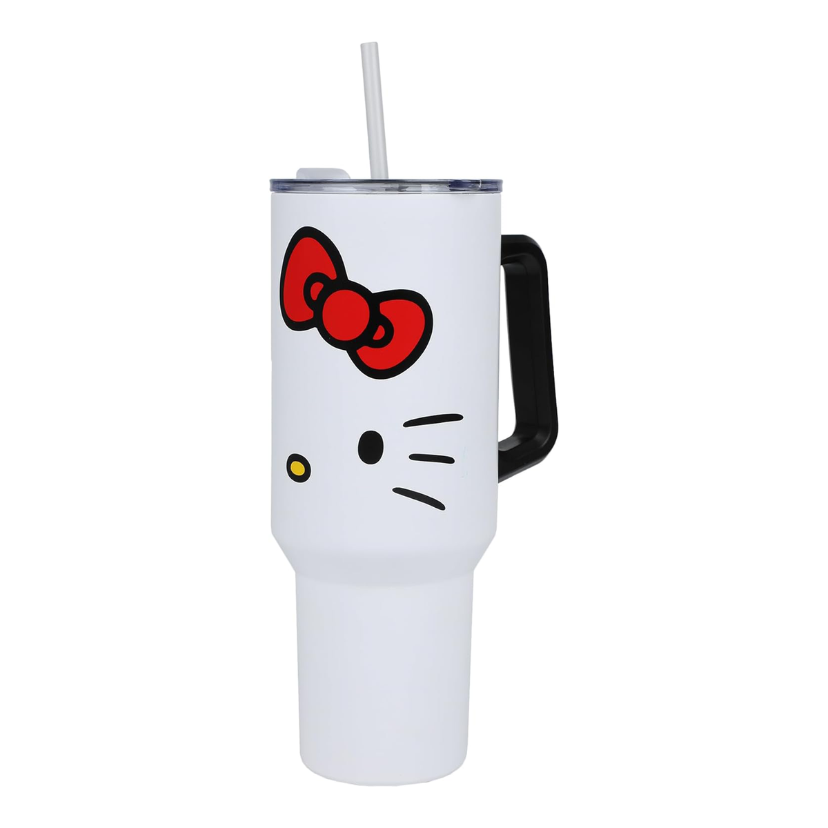 Sanrio Hello Kitty Tumbler 40 oz Stanley tumbler with hand carry handle.  Brand N