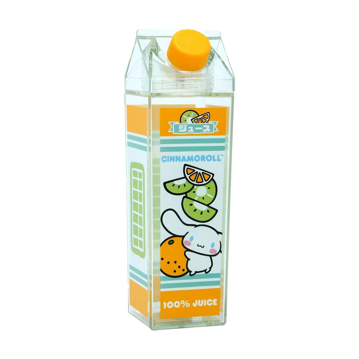 Cinnamoroll Milk Carton Water Bottle (Orange &amp; Kiwi) Home Goods BIOWORLD   