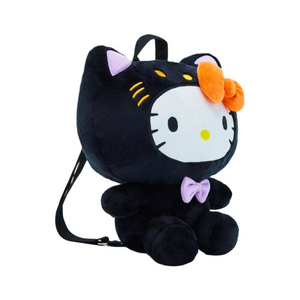 Hello Kitty Halloween Black Cat Plush Backpack Bags BIOWORLD   