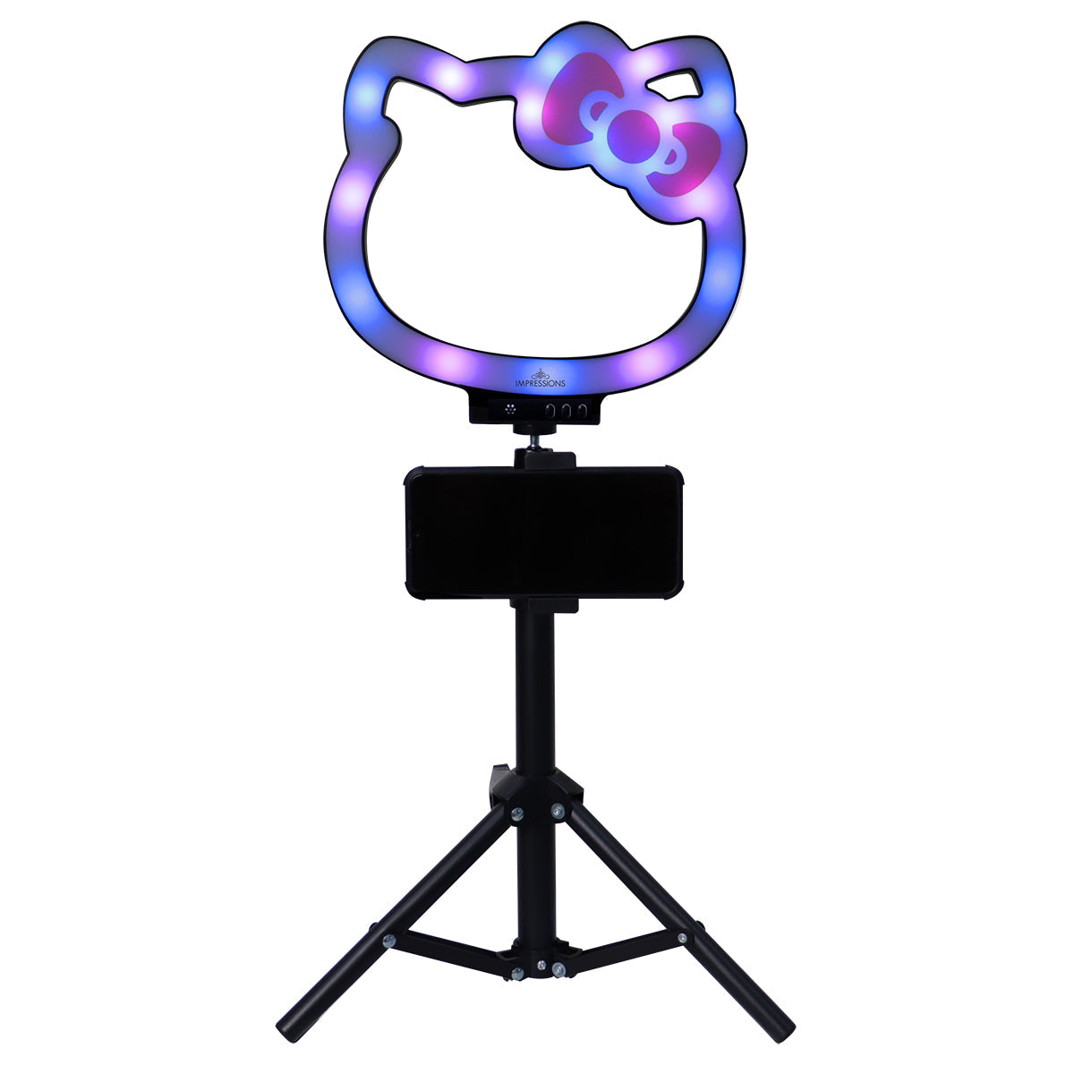 Hello Kitty® Supercute 10” RGB Desktop Ring Light with Tripod Makeup Lighting Impressions Vanity Co.   