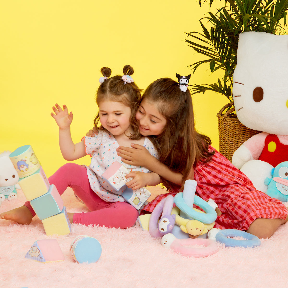 Japan Sanrio Baby Plush Toy Set - Hello Kitty
