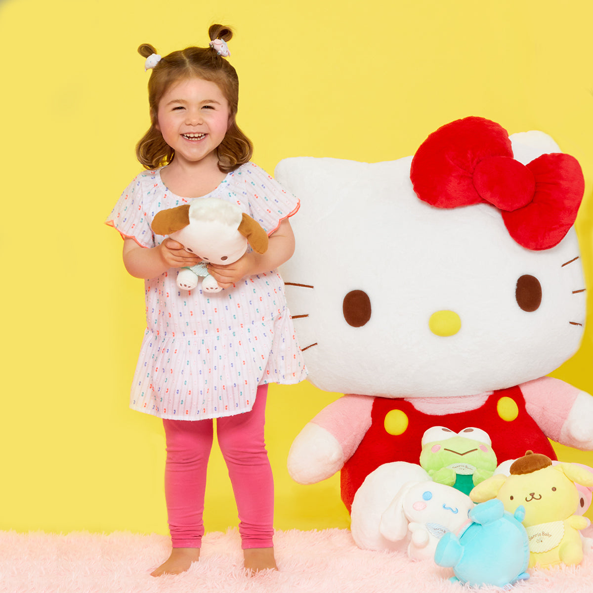 Sanrio Characters Hello Kitty Kuromi Cinnamoroll Hangyodon Pochacco Cute  Soft Plush Stuffed Doll Bag Pendants Christmas Gifts