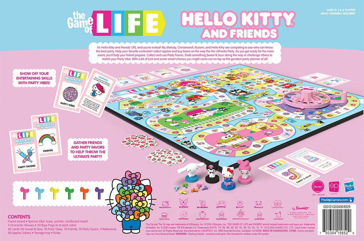 Hello Kitty and Friends Life Board Game Toys&amp;Games USAOPOLY   