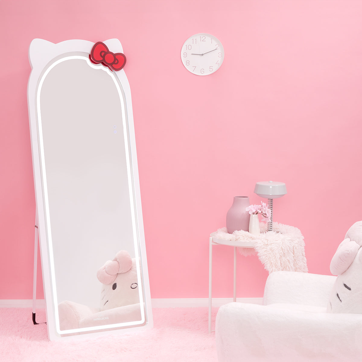 Hello Kitty x Impressions Vanity Arch RGB Full Length Mirror Home Impressions Vanity Co.