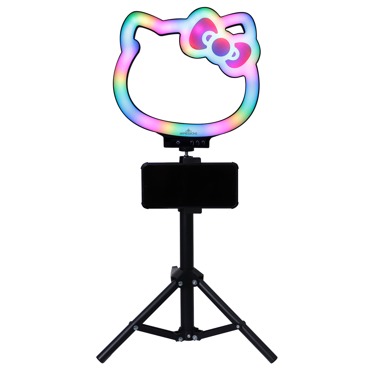 Hello Kitty® Supercute 10” RGB Desktop Ring Light with Tripod Makeup Lighting Impressions Vanity Co.   