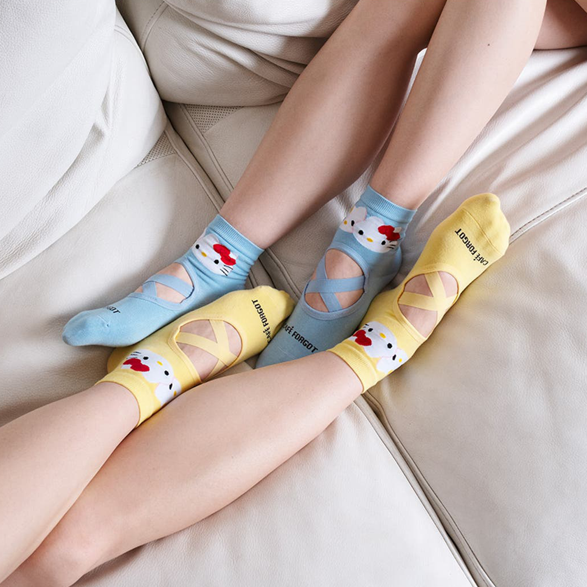 Hello Kitty x Café Forgot Ballet Socks (Blue) Accessory Cafe Forgot   