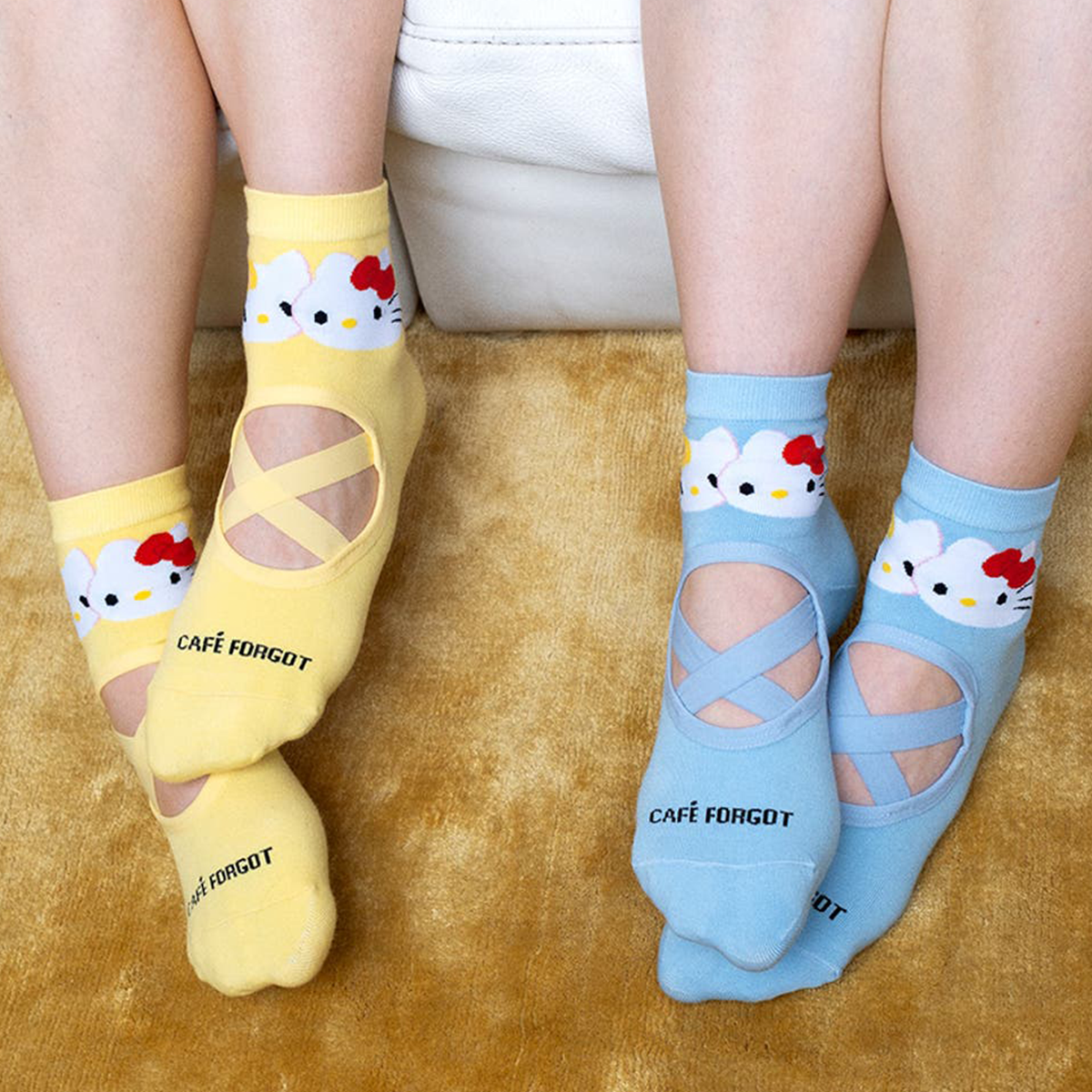 Hello Kitty x Café Forgot Ballet Socks (Blue) Accessory Cafe Forgot   