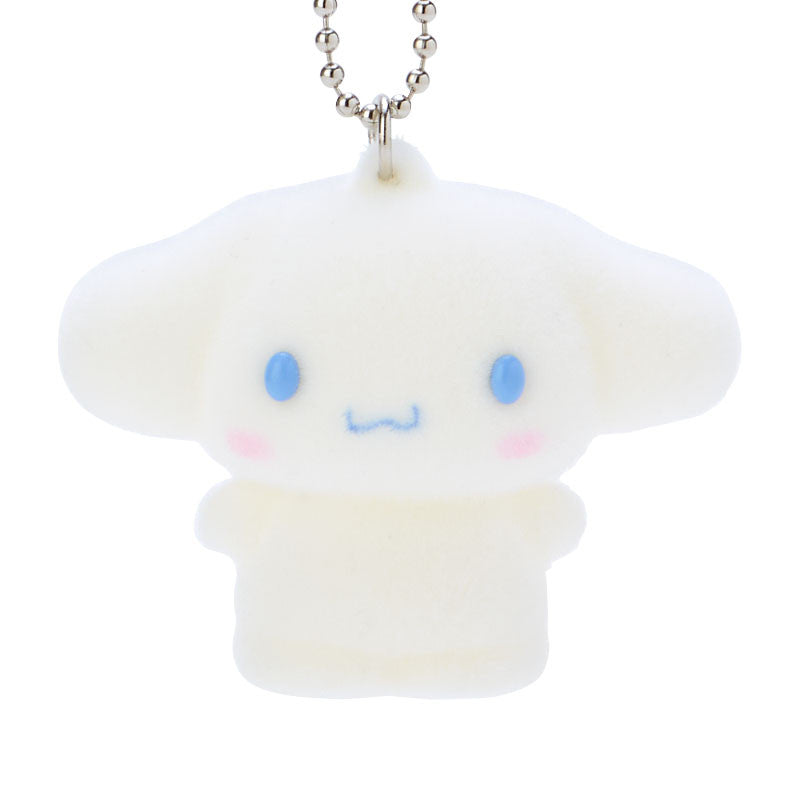 Cinnamoroll Flocked Keychain Mascot Accessory Japan Original   