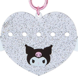 Kuromi Customizable Heart Keychain (My Pachirun Series) Accessory Japan Original