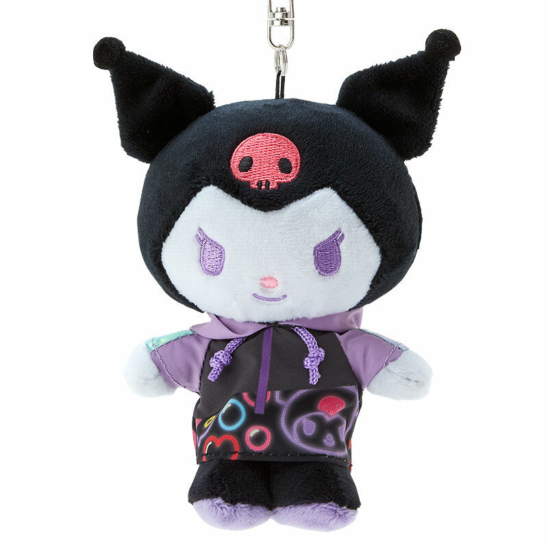 Kuromi Plush Mascot Keychain (Vivid Series) Accessory Japan Original   