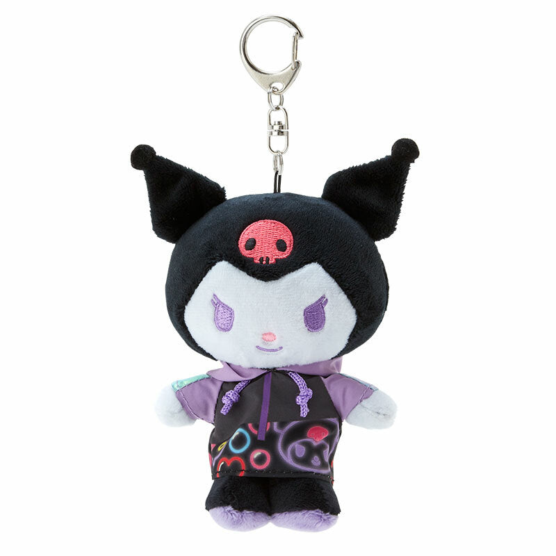 Kuromi Plush Mascot Keychain (Vivid Series) Accessory Japan Original   