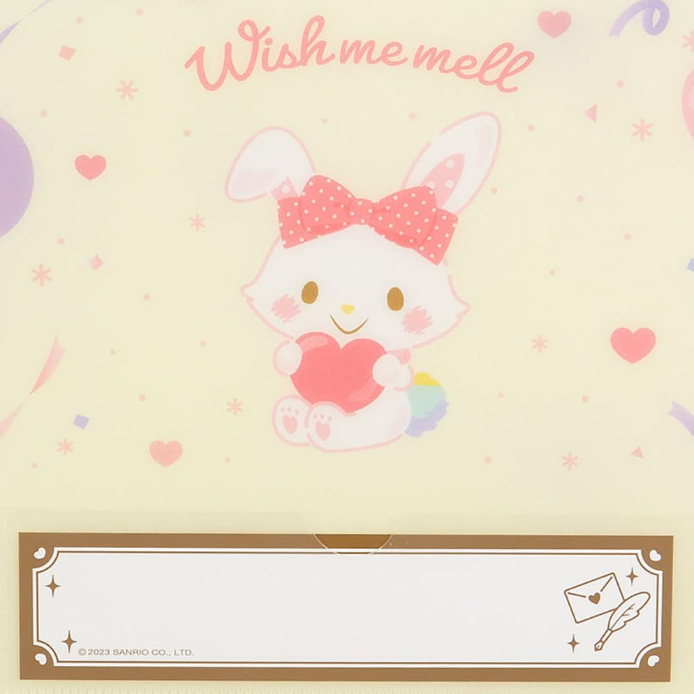 Wish me mell Ticket File Folder Stationery Japan Original