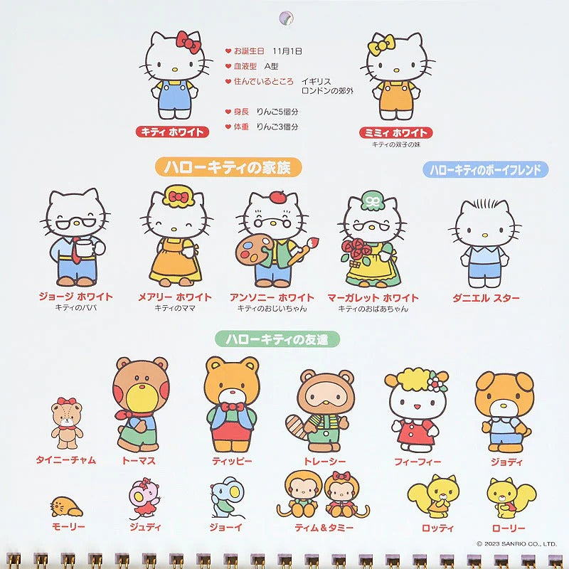 Sanrio Characters 2024 Daily Wall Calendar