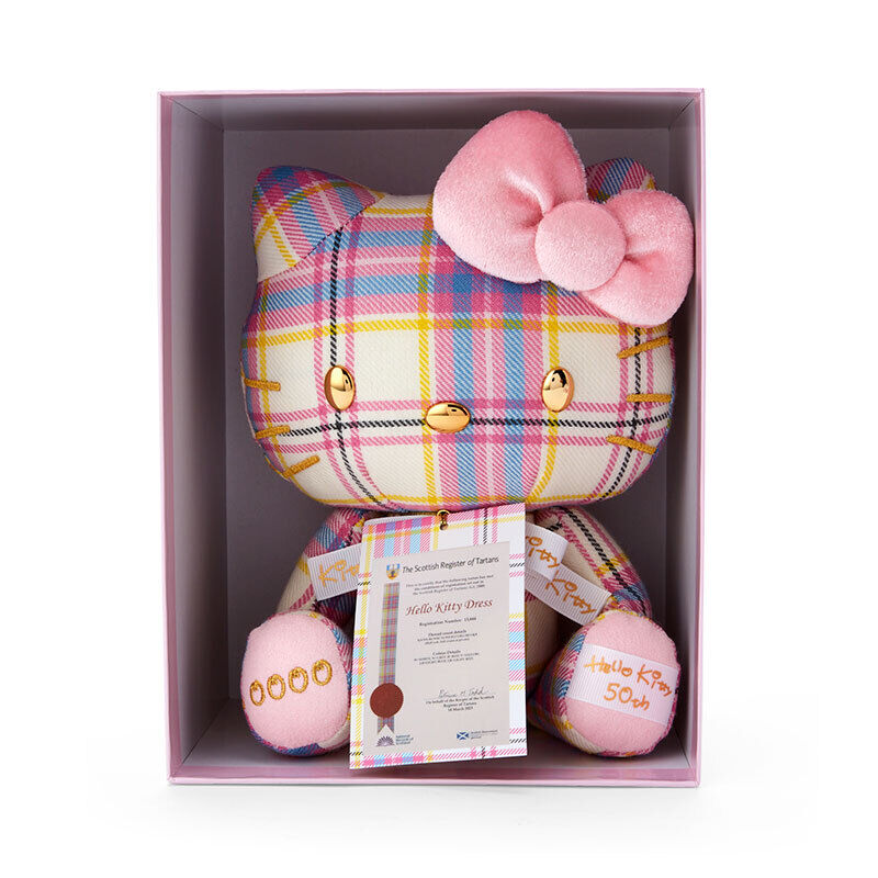Hello Kitty 6" Boxed Wool Plush (Premium Dress Tartan Series) Plush Japan Original   