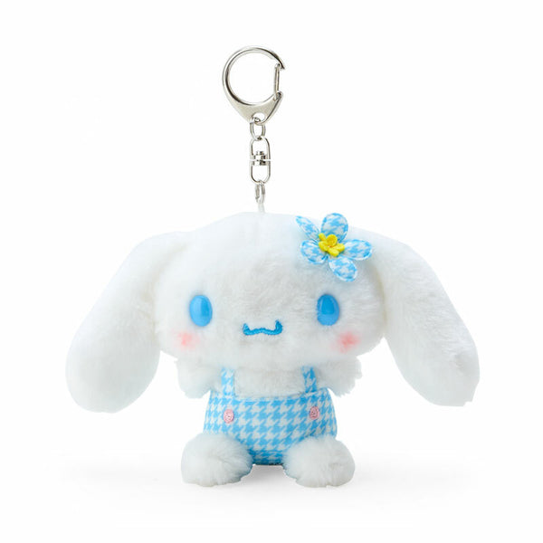 Cinnamoroll Plush Mascot Keychain (Floral Houndstooth Series)