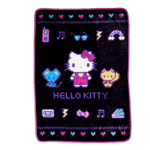 Hello Kitty Throw Blanket (Retro Pixel Series) Home Goods NAKAJIMA CORPORATION   