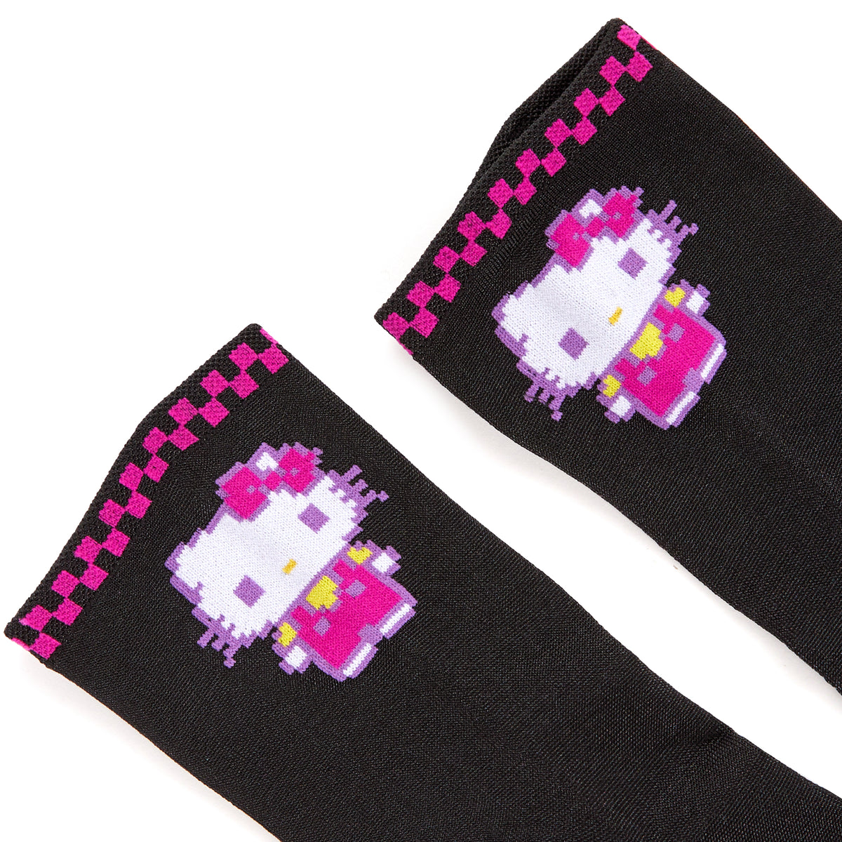 Hello Kitty Pink Crew Sock (Retro Pixel Series) Accessory NAKAJIMA CORPORATION   