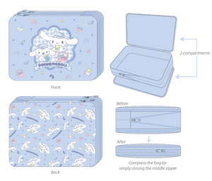 Cinnamoroll Expandable Packing Cube (Gingham Paperboy Series) Bags Global Original   