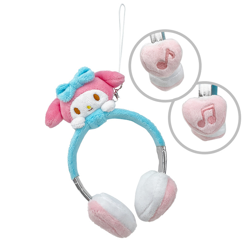 My Melody Plush Headphones Bag Charm Accessory Global Original   