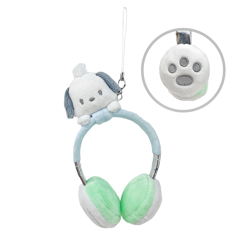 Pochacco Plush Headphones Bag Charm Accessory Global Original   