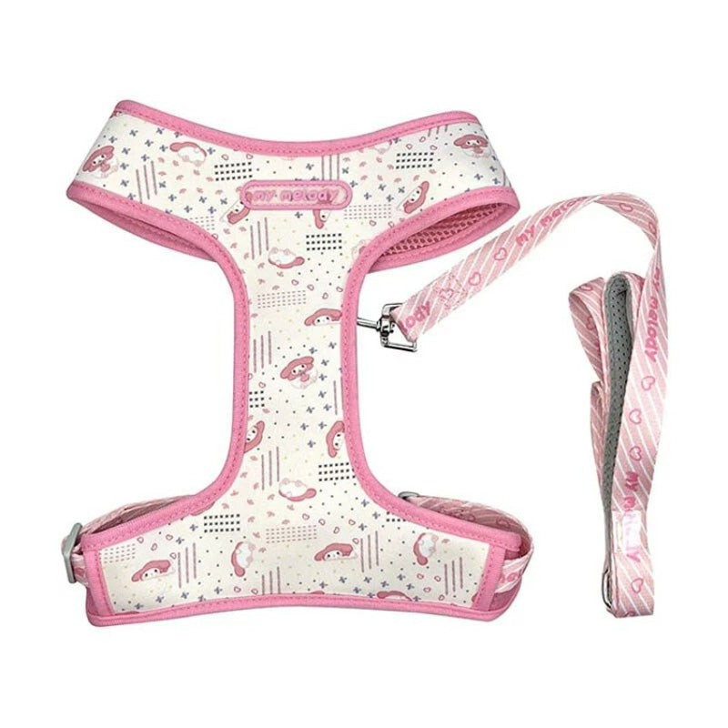 My Melody Medium Pet Harness with Leash (Sanrio Pet Collection) Home Goods Global Original