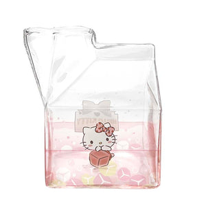Sanrio Characters Milk Carton Shaped Glass Cinnamoroll