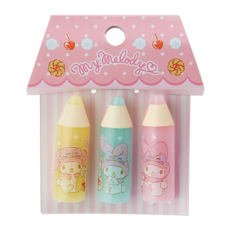 My Melody Pencil Case with Mascots Kawaii Sanrio Stationery (1 set) 