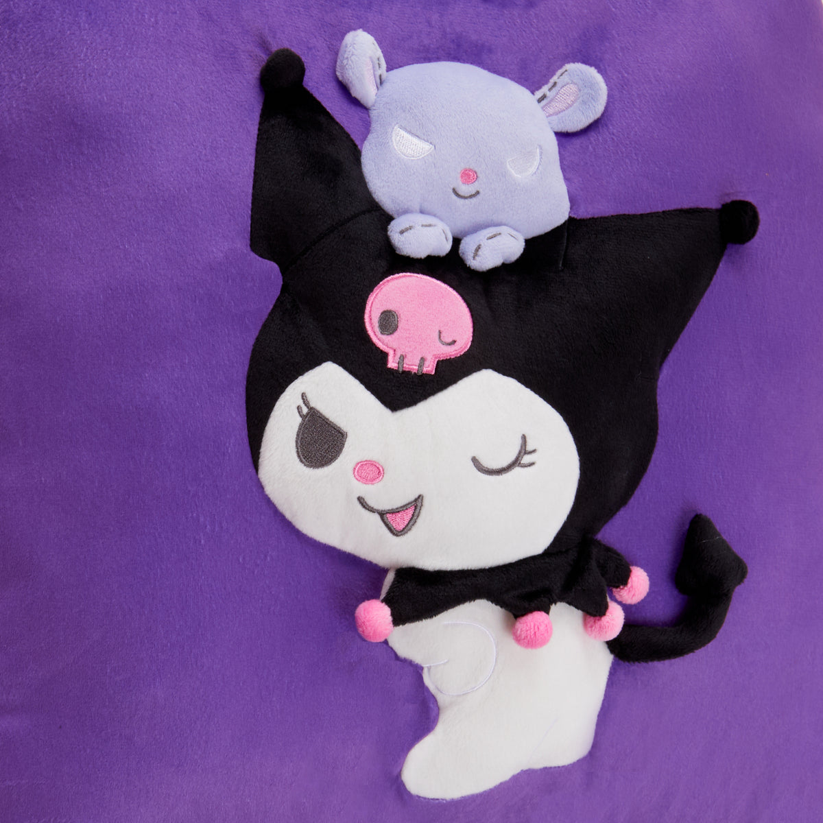 Kuromi 2-Way Throw Pillow (Home Essentials Series) Plush NAKAJIMA CORPORATION