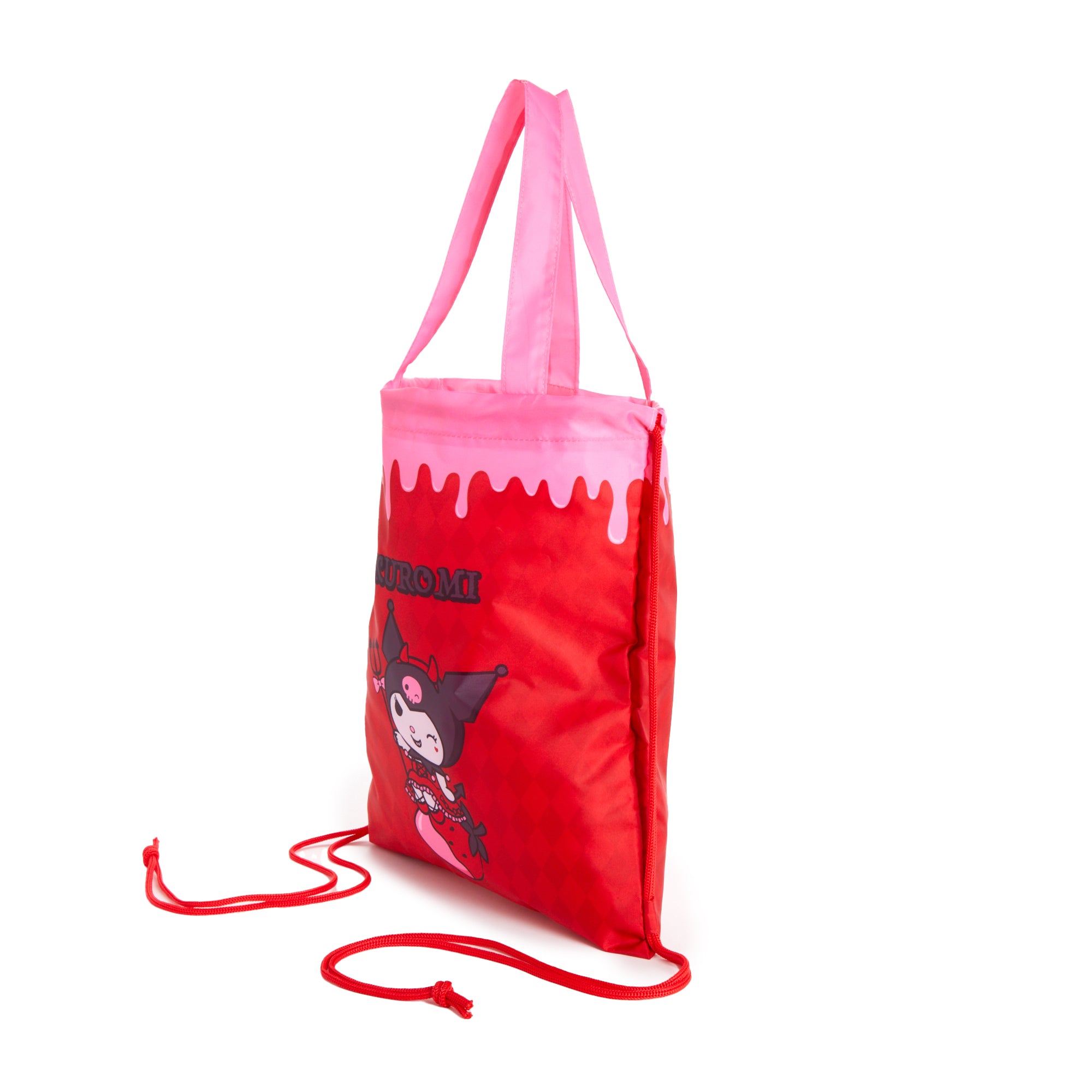 Kuromi Drawstring Backpack (Strawberry Treat Series) Bags NAKAJIMA CORPORATION