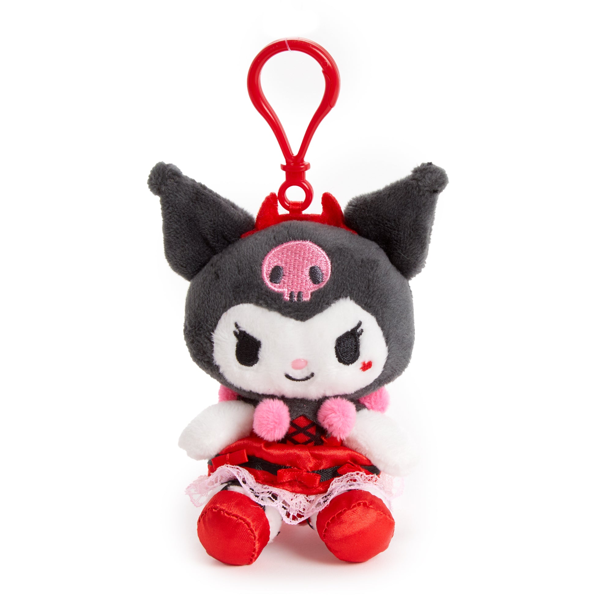 Kuromi Plush Mascot Clip (Strawberry Treat Series) Accessory NAKAJIMA CORPORATION