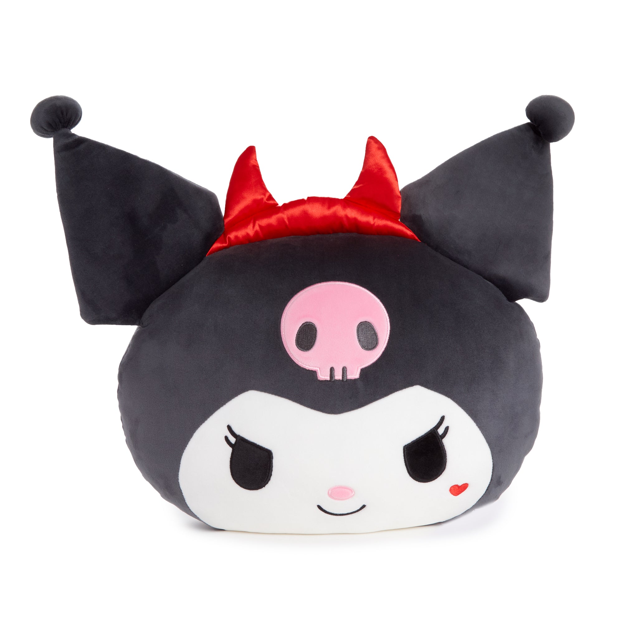 Kuromi Face Plush (Strawberry Treat Series) Plush NAKAJIMA CORPORATION