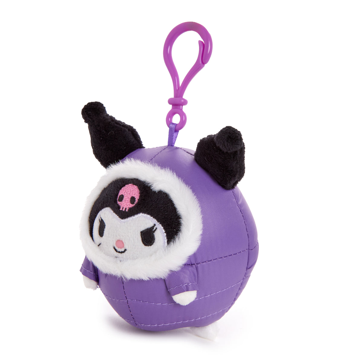 Kuromi Mascot Clip (Winter Puffer Series) Plush NAKAJIMA CORPORATION   