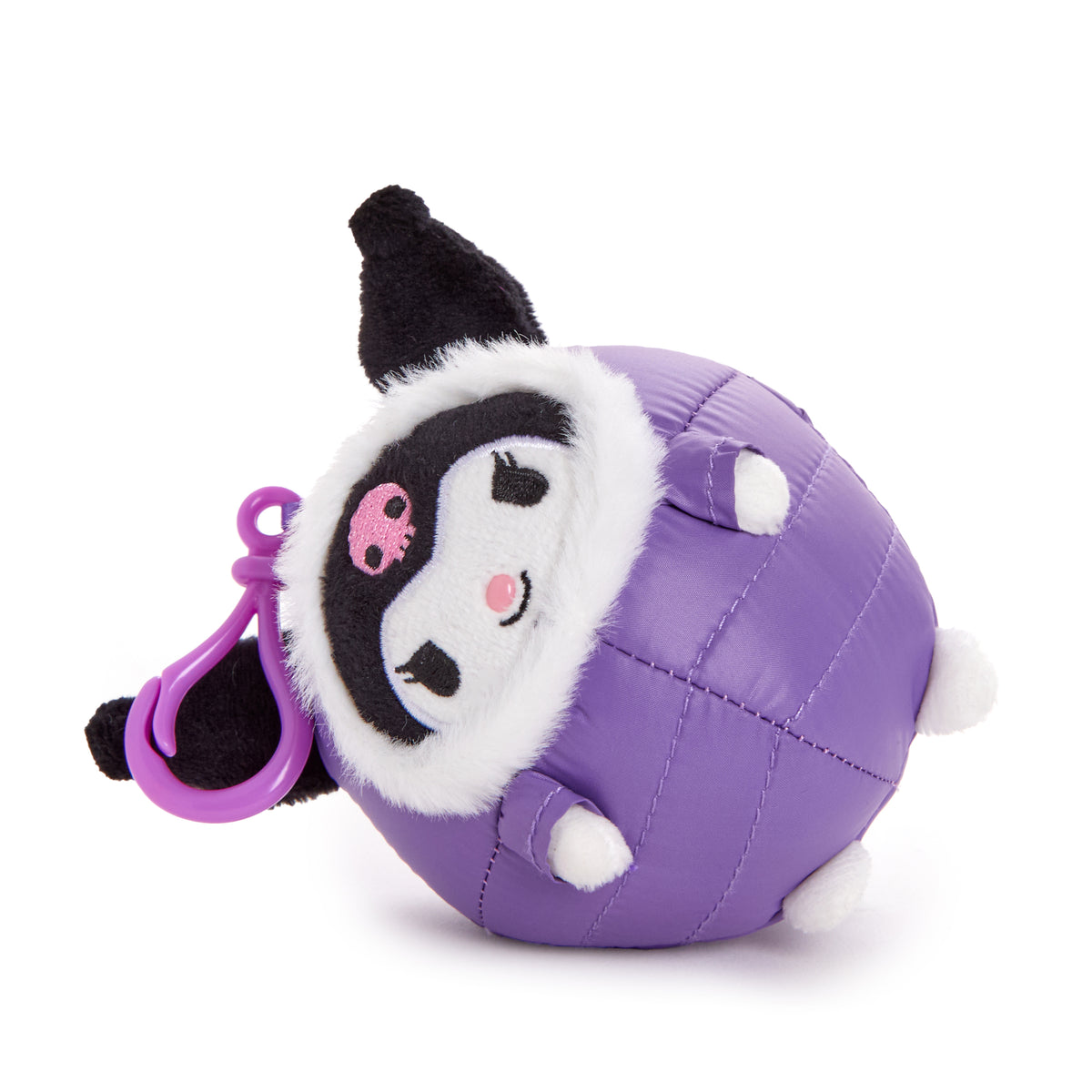 Kuromi Mascot Clip (Winter Puffer Series) Plush NAKAJIMA CORPORATION   