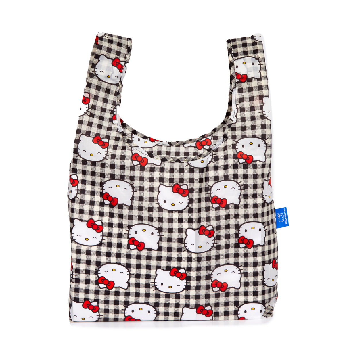 Hello Kitty x Baggu 50th Anniversary Standard Baggu (Black Gingham) Bags Baggu Corporation   