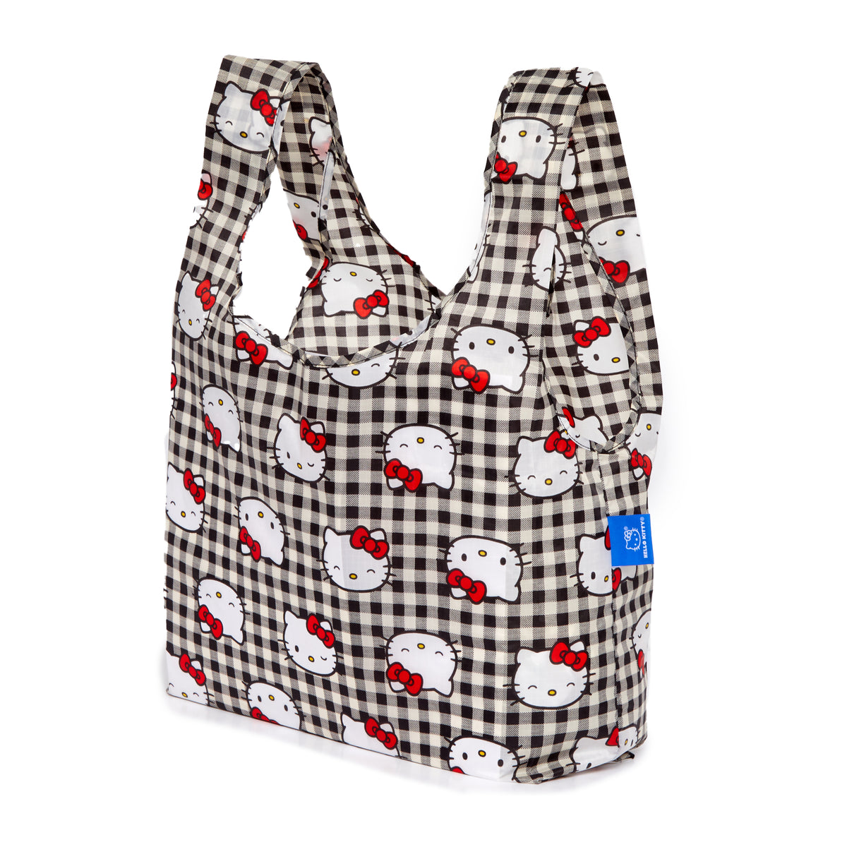 Hello Kitty x Baggu 50th Anniversary Standard Baggu (Black Gingham) Bags Baggu Corporation   