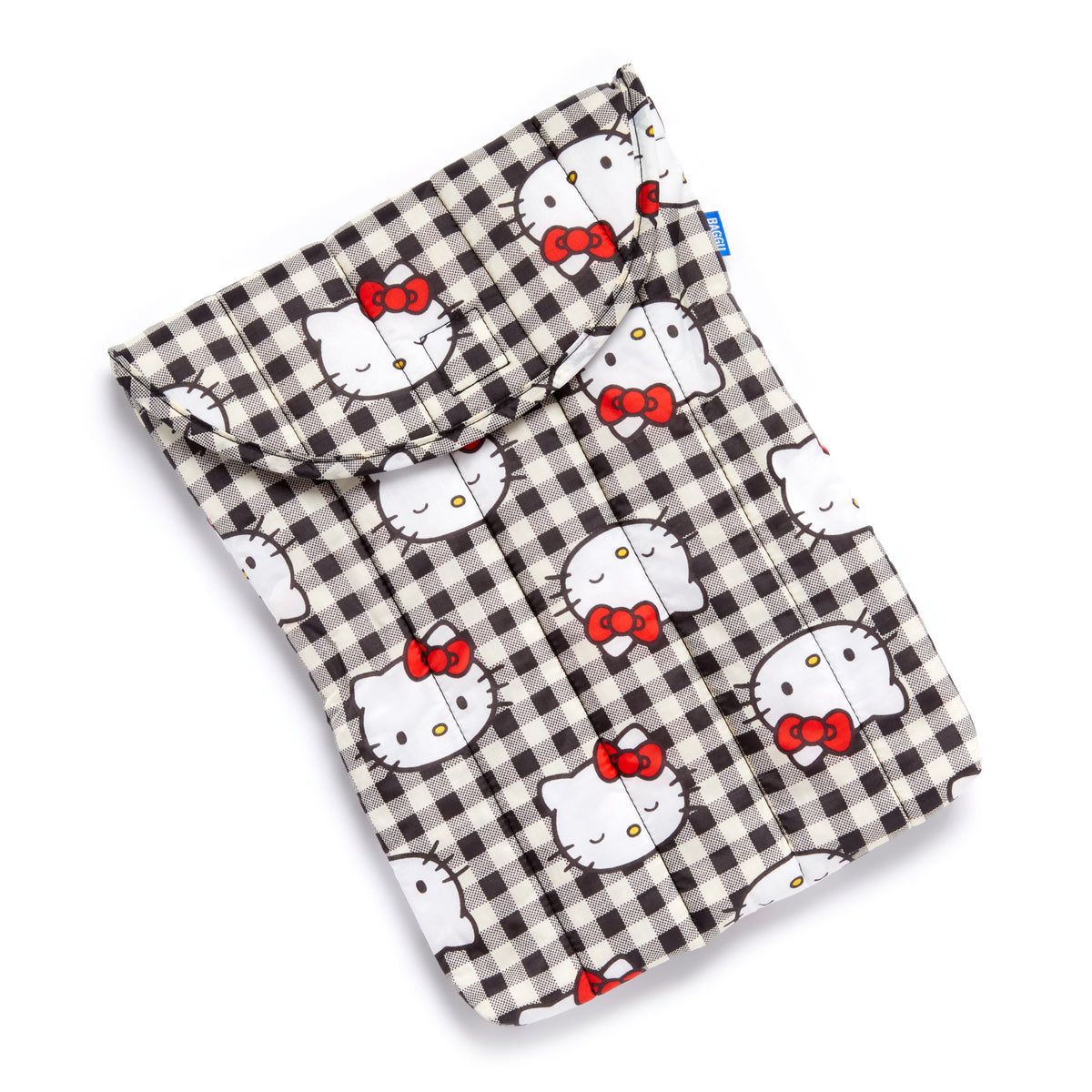 Hello Kitty x Baggu 50th Anniversary Puffy Laptop Sleeve (Black Gingham) Accessory Baggu Corporation   