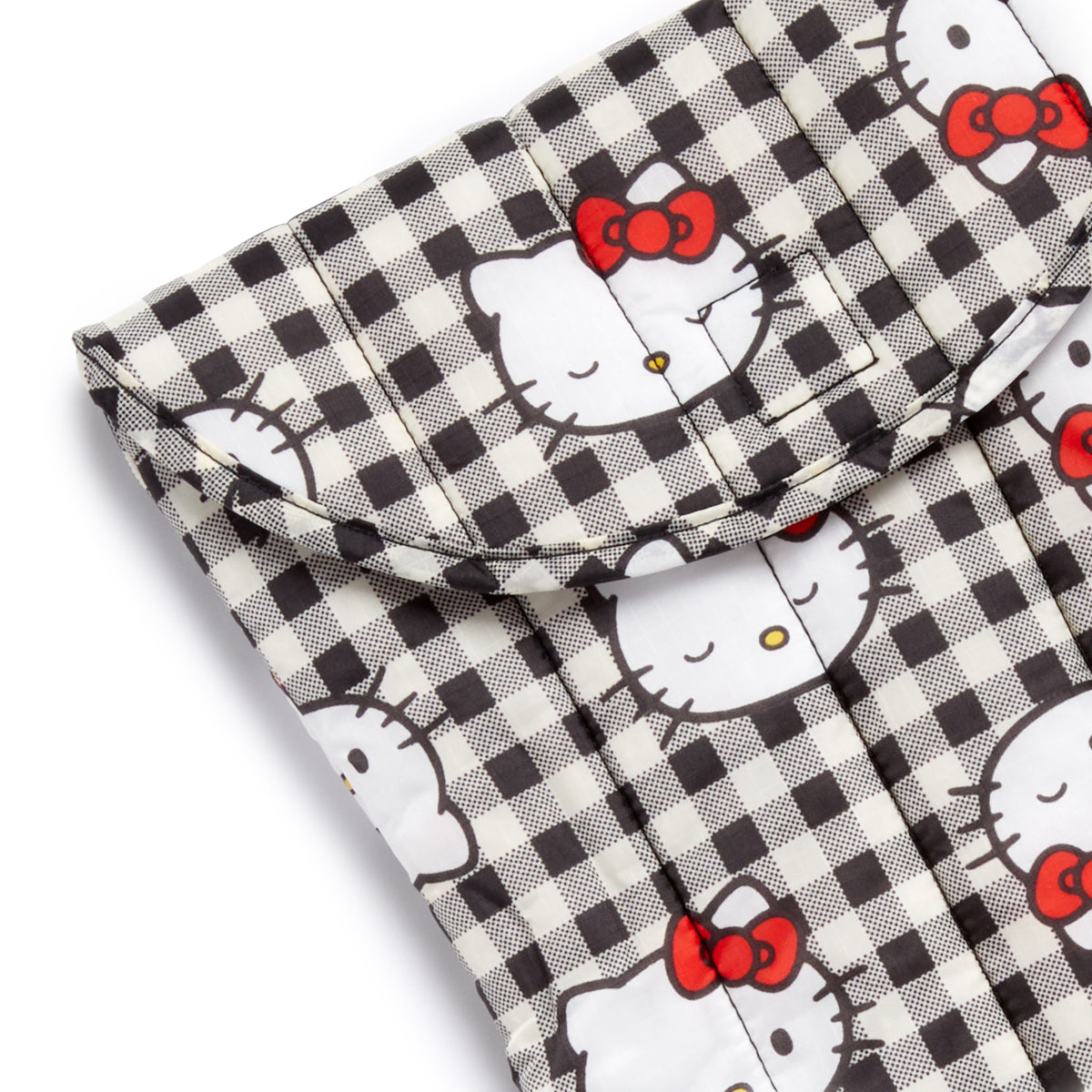 Hello Kitty x Baggu 50th Anniversary Puffy Laptop Sleeve (Black Gingham) Accessory Baggu Corporation   