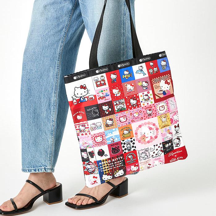 Hello Kitty x LeSportsac Large Emerald Tote (50 Years Of History) Bags LeSportsac   