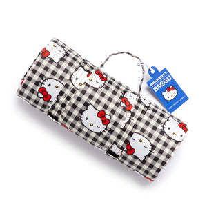 Hello Kitty x Baggu 50th Anniversary Puffy Picnic Blanket (Black Gingham) Home Goods Baggu Corporation   