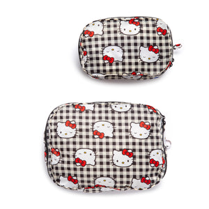 Hello Kitty x Baggu 50th Anniversary Packing Cube Set (Black Gingham) Bags Baggu Corporation   