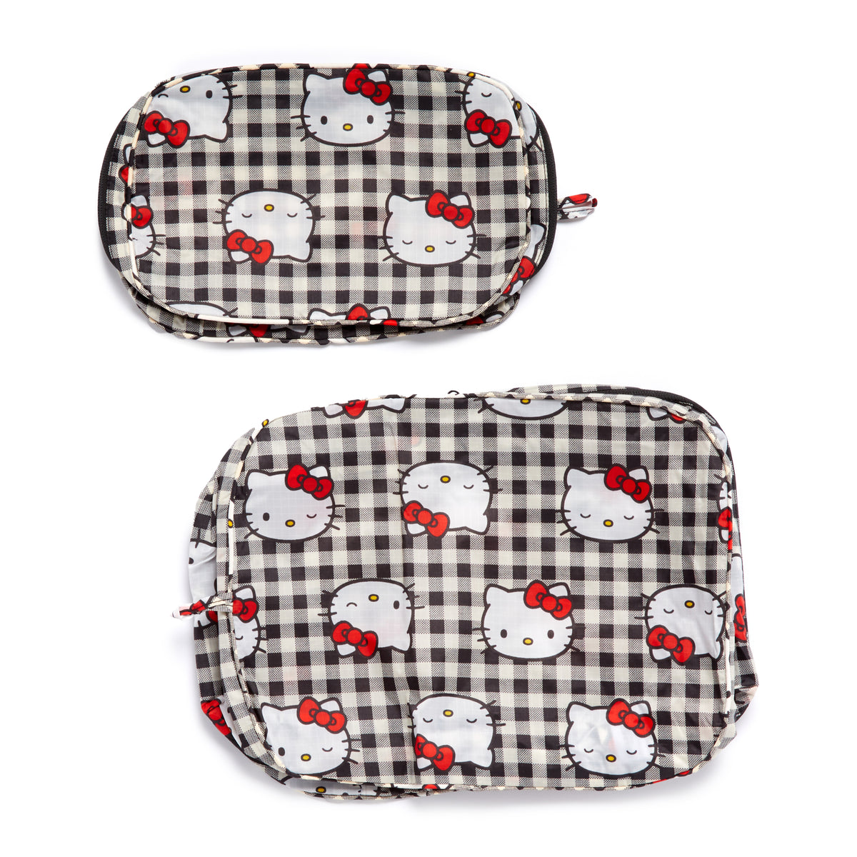 Hello Kitty x Baggu 50th Anniversary Packing Cube Set (Black Gingham) Bags Baggu Corporation   