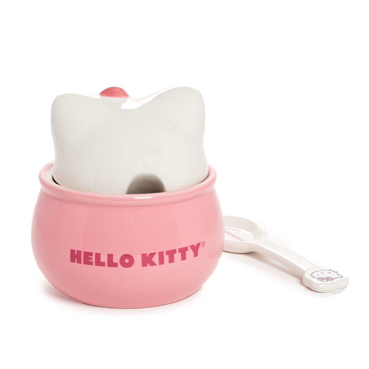 Hello Kitty Ceramic Sculpted Bowl and Spoon Set Home Goods BIOWORLD