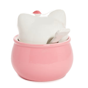 Hello Kitty Ceramic Sculpted Bowl and Spoon Set Home Goods BIOWORLD